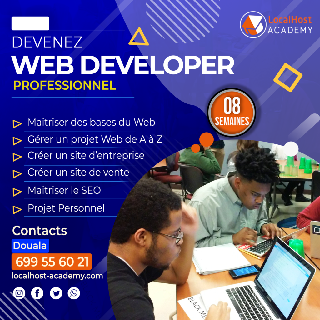 Formation en développement web et création de sites web à Douala au Cameroun