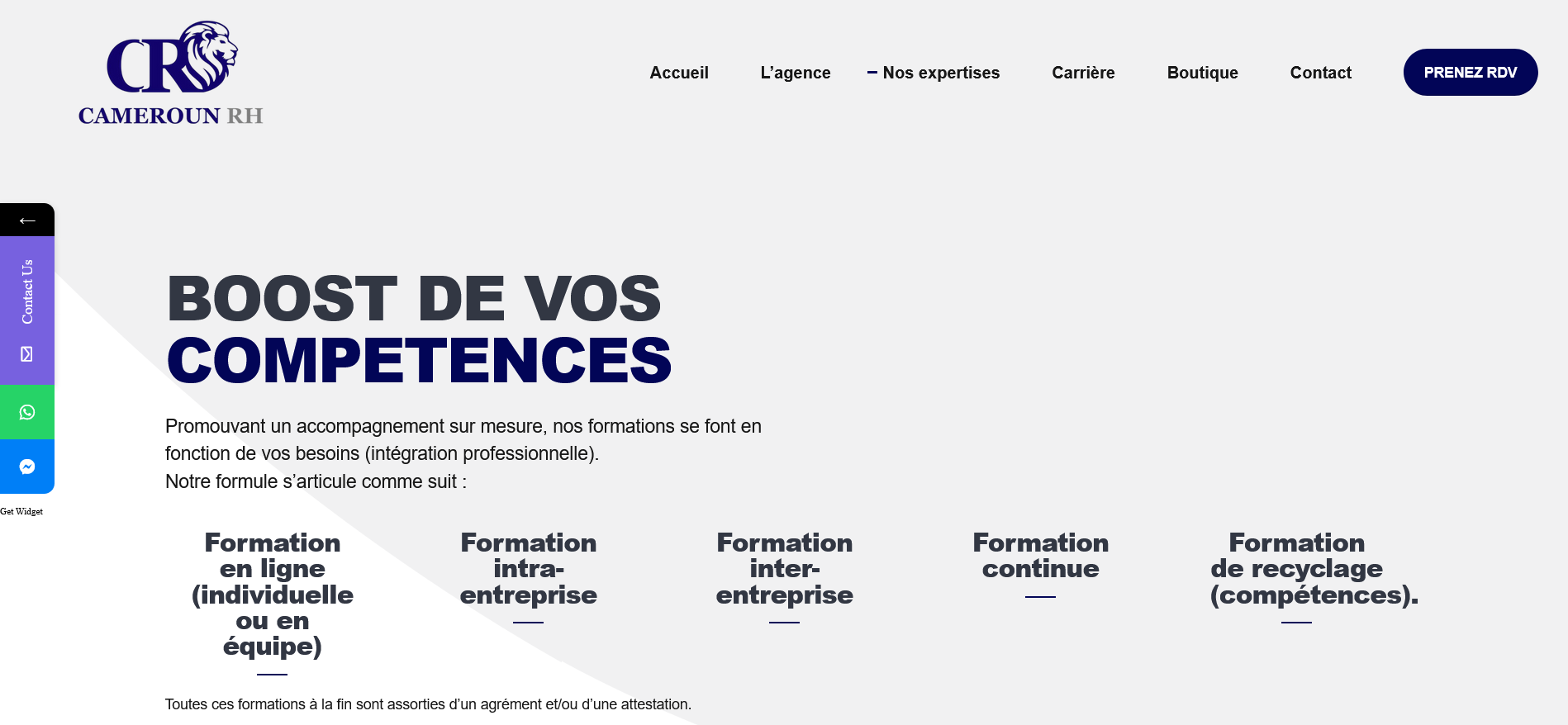 Les meilleurs de formation intra entreprise au Cameroun