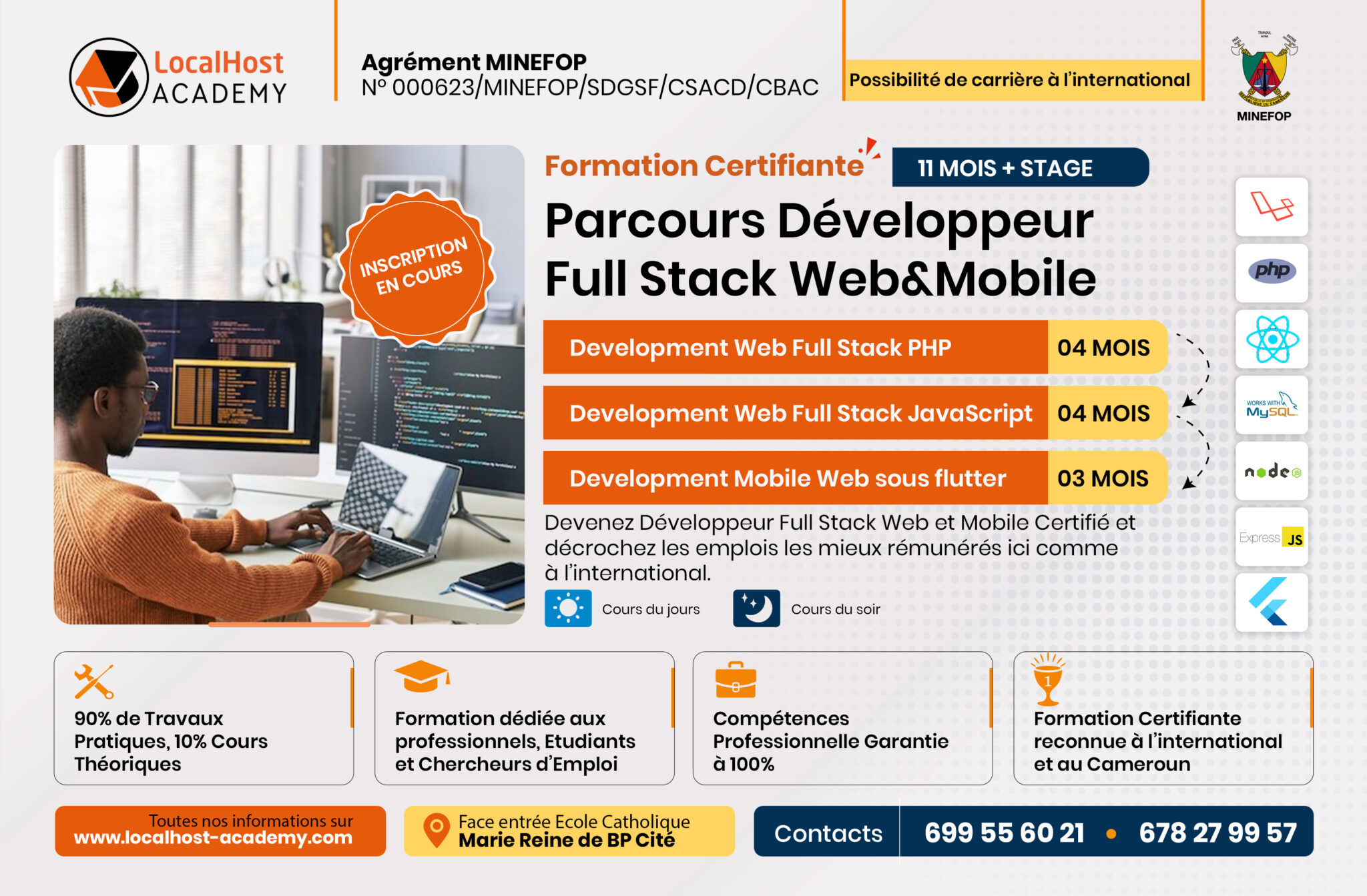 Accueil - LocalHost Academy - Centre de Formation aux Métiers du Digital