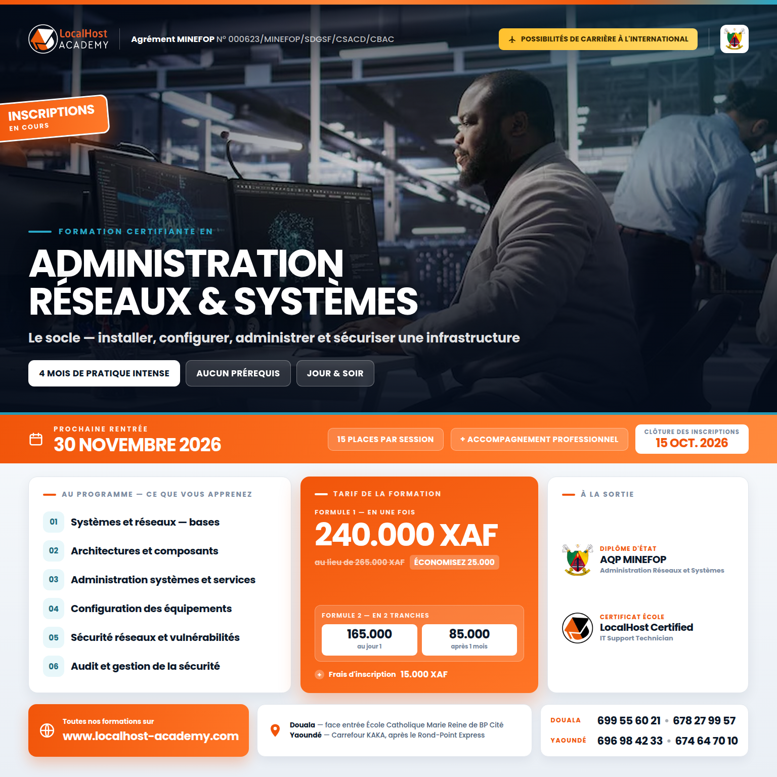 Flyer formation Administration Réseaux & Systèmes