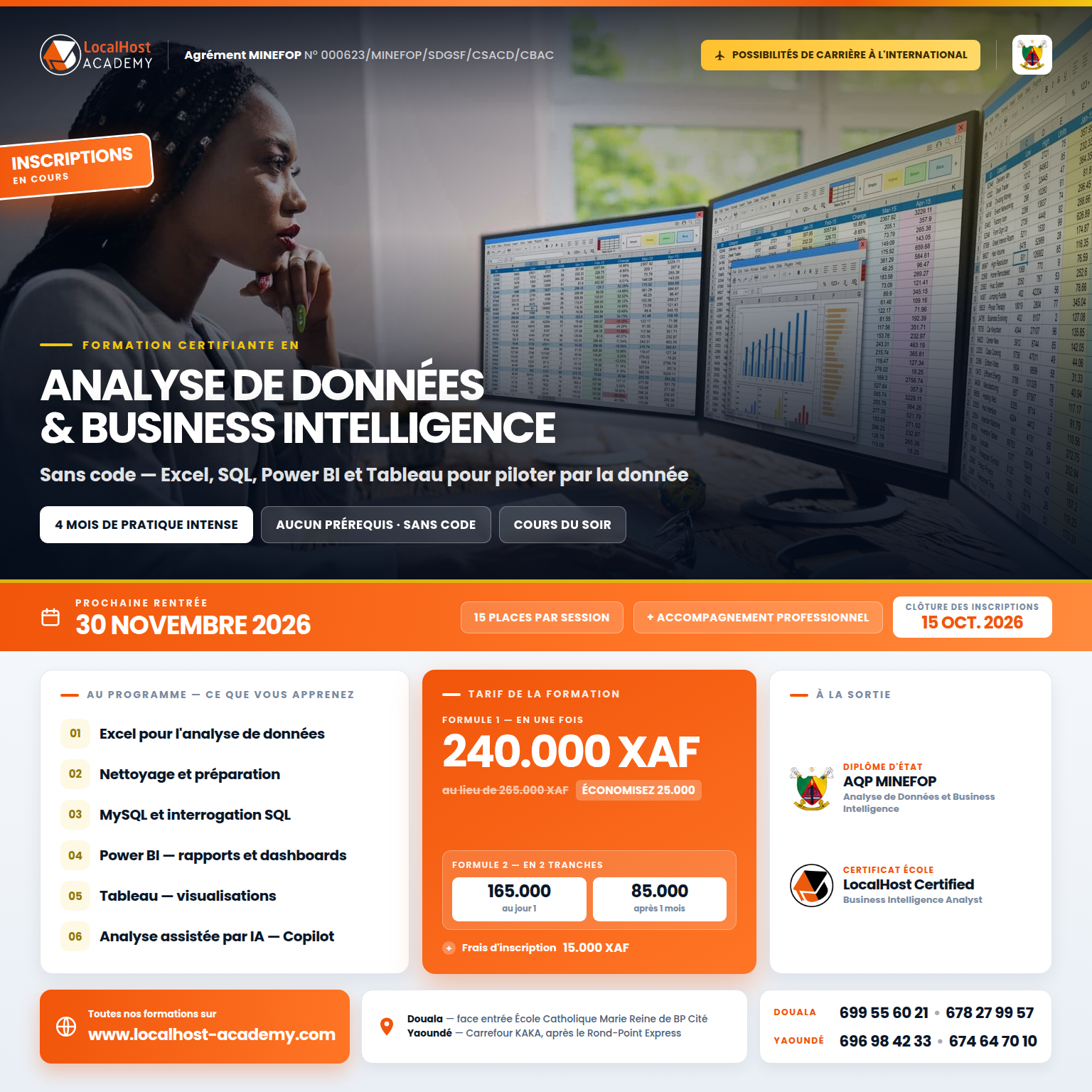 Flyer formation Analyse de Données & Business Intelligence
