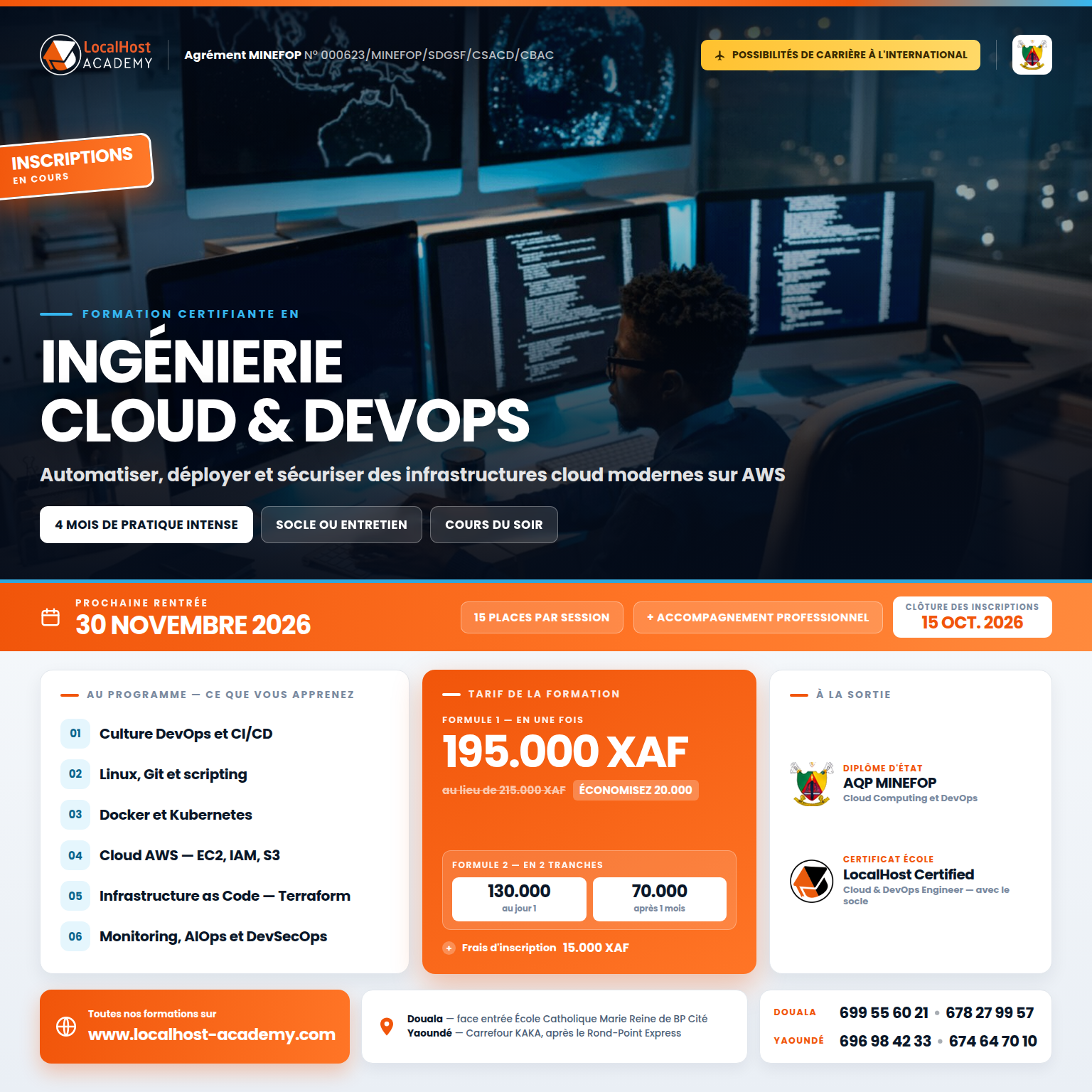 Flyer formation Ingénierie Cloud & DevOps