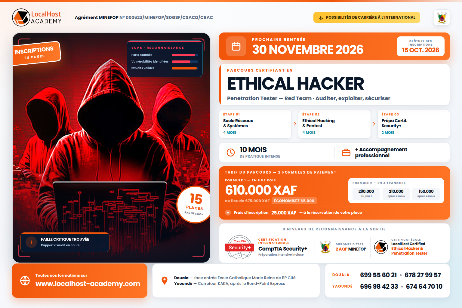 Flyer formation Ethical Hacker