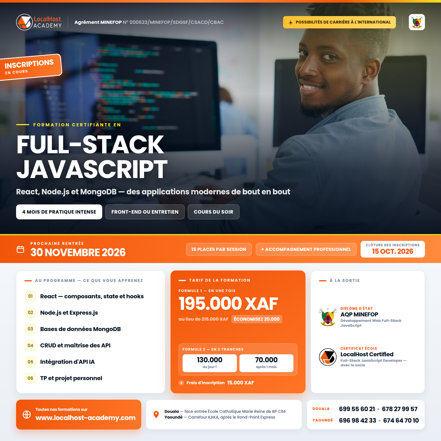 Flyer formation Full-Stack JavaScript