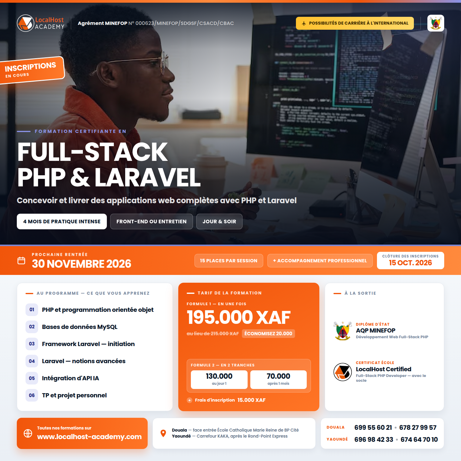 Flyer formation Full-Stack PHP & Laravel